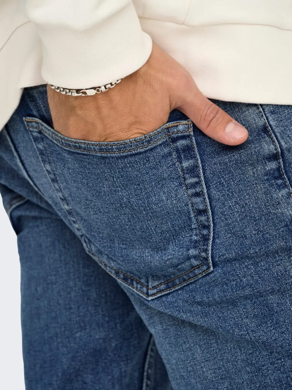 Best ONSLOOM Lav talje Slim fit Jeans Jeans|Jeans