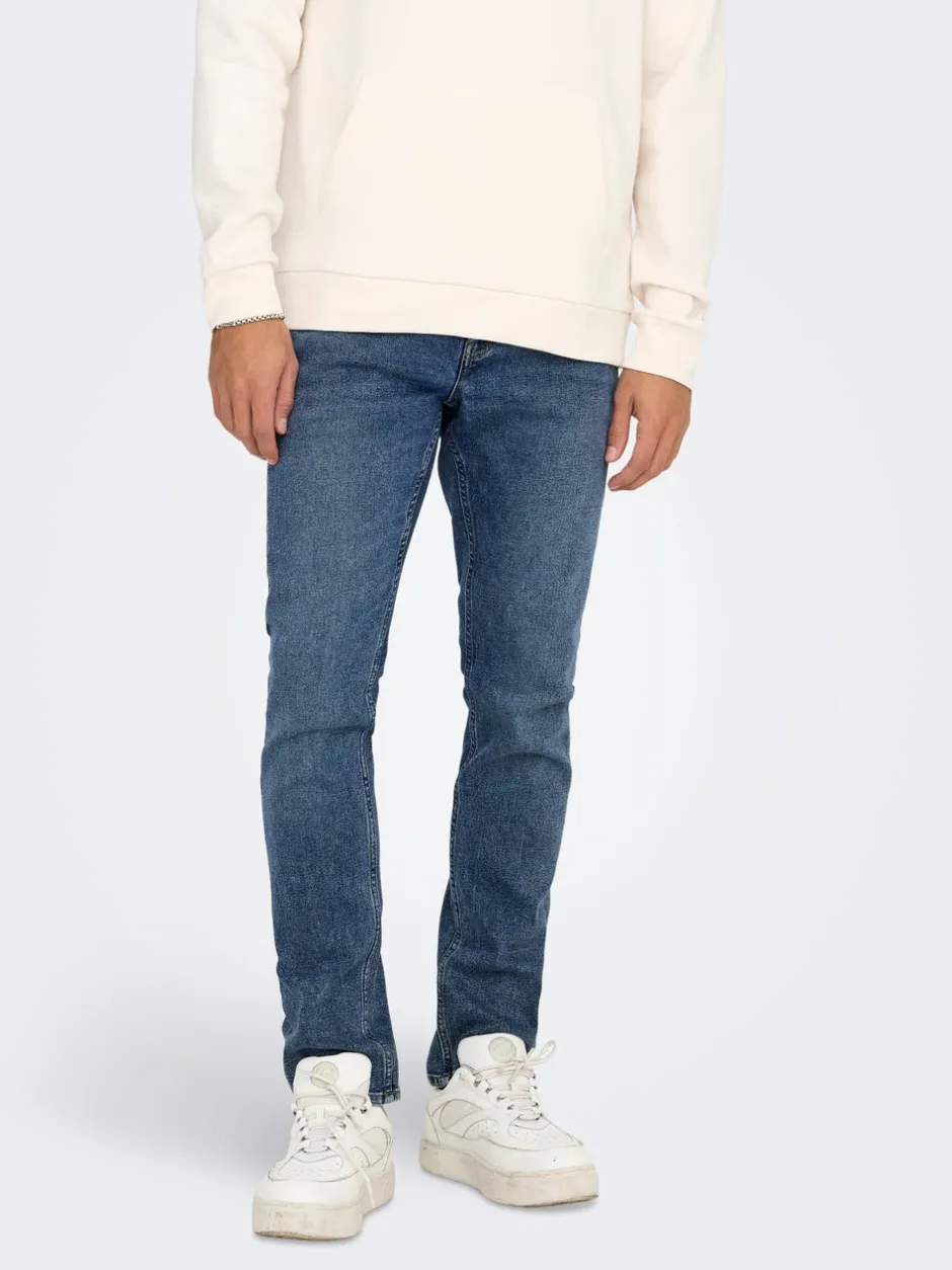 Best ONSLOOM Lav talje Slim fit Jeans Jeans|Jeans
