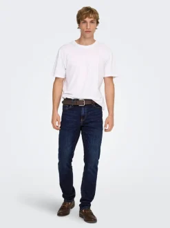 Outlet ONSLOOM Mellemhøj talje Slim fit Jeans Jeans|Jeans