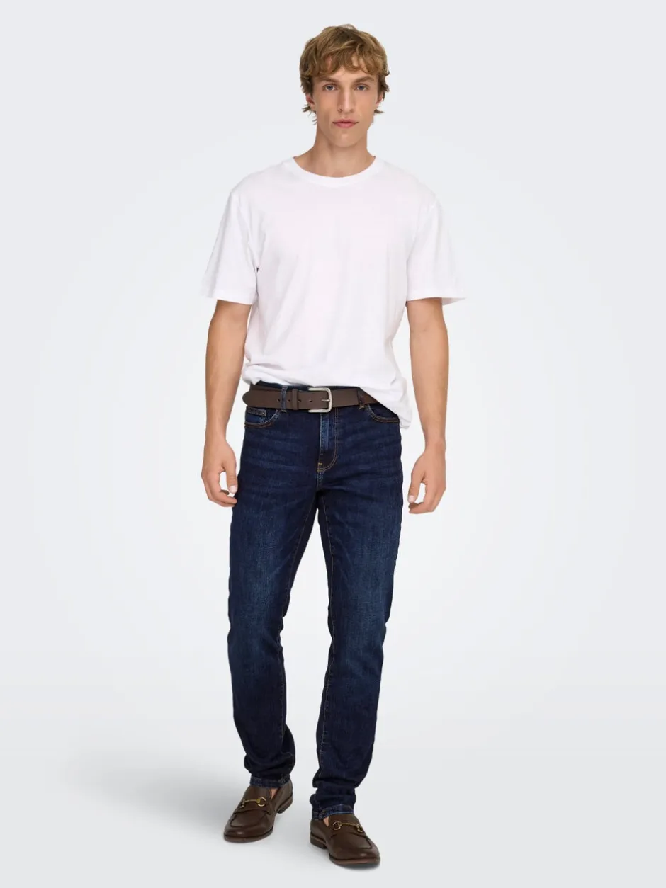 Outlet ONSLOOM Mellemhøj talje Slim fit Jeans Jeans|Jeans