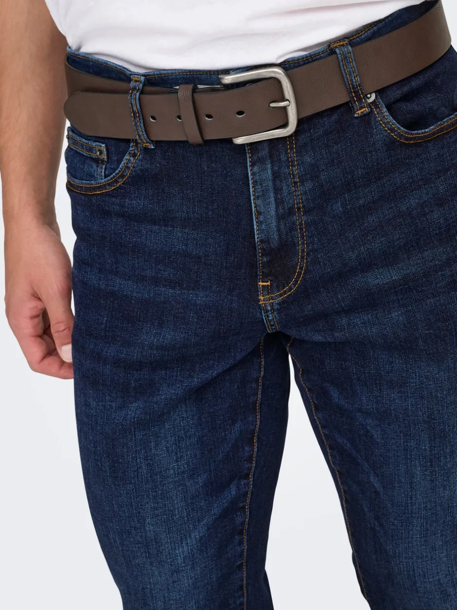 Outlet ONSLOOM Mellemhøj talje Slim fit Jeans Jeans|Jeans