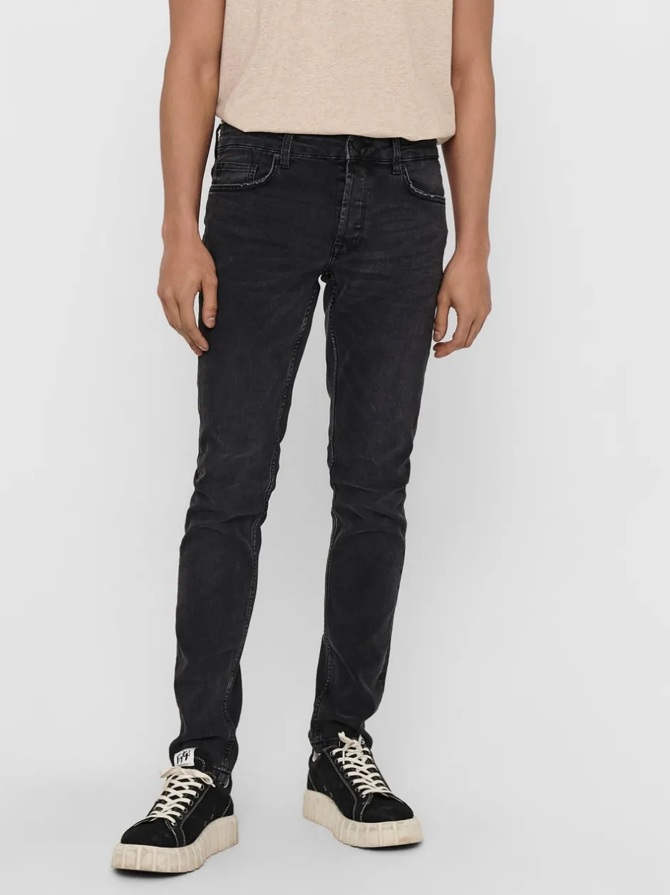 ONSLOOM Mellemhøj talje Slim fit Jeans Jeans|Jeans