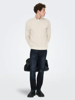 Clearance ONSLOOM Mellemhøj talje Slim fit Jeans Jeans|Jeans
