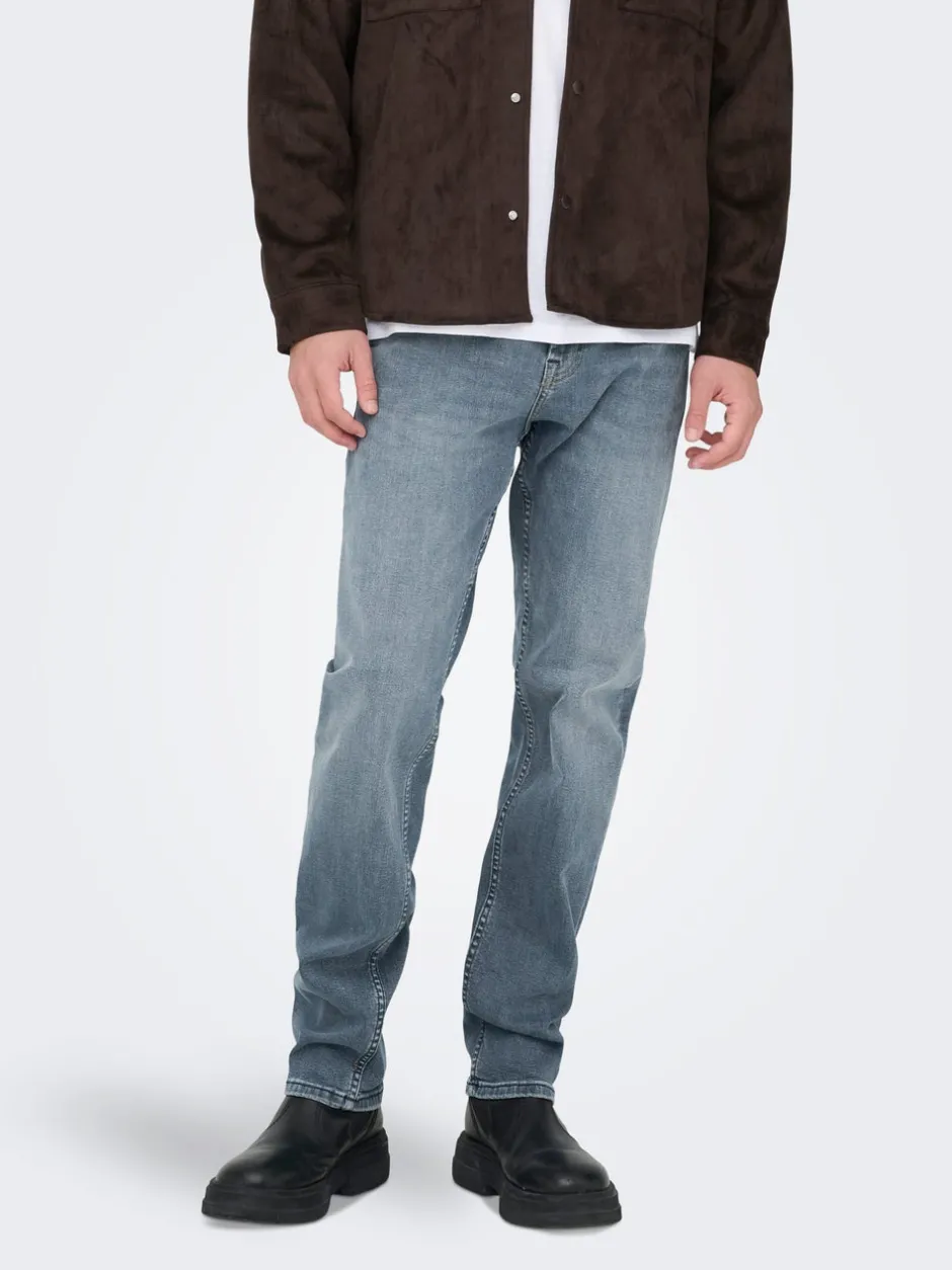 Hot ONSLOOM Mellemhøj talje Slim fit Jeans Jeans|Jeans
