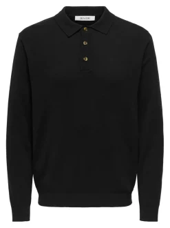 Hot ONSLOUI Strikket poloshirt Strik