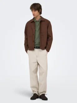 ONSLOUI Strikket poloshirt Strik