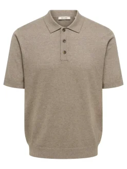 Online ONSLOUI Strikket poloshirt Strik