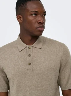 Online ONSLOUI Strikket poloshirt Strik