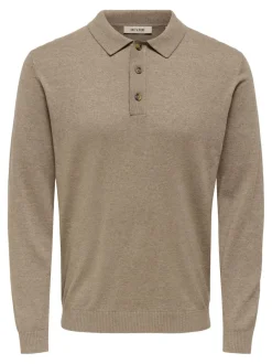 Outlet ONSLOUI Strikket poloshirt Strik