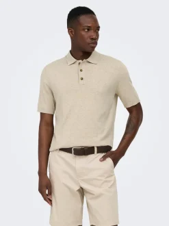 ONSLOUI Strikket poloshirt Strik