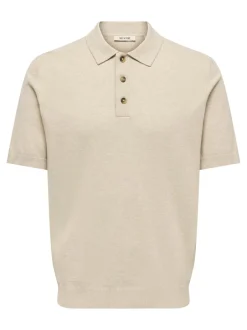 ONSLOUI Strikket poloshirt Strik