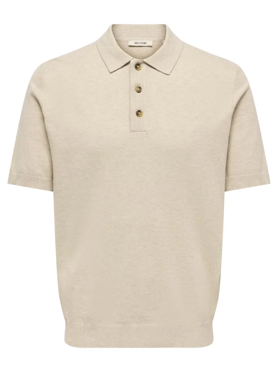 ONSLOUI Strikket poloshirt Strik