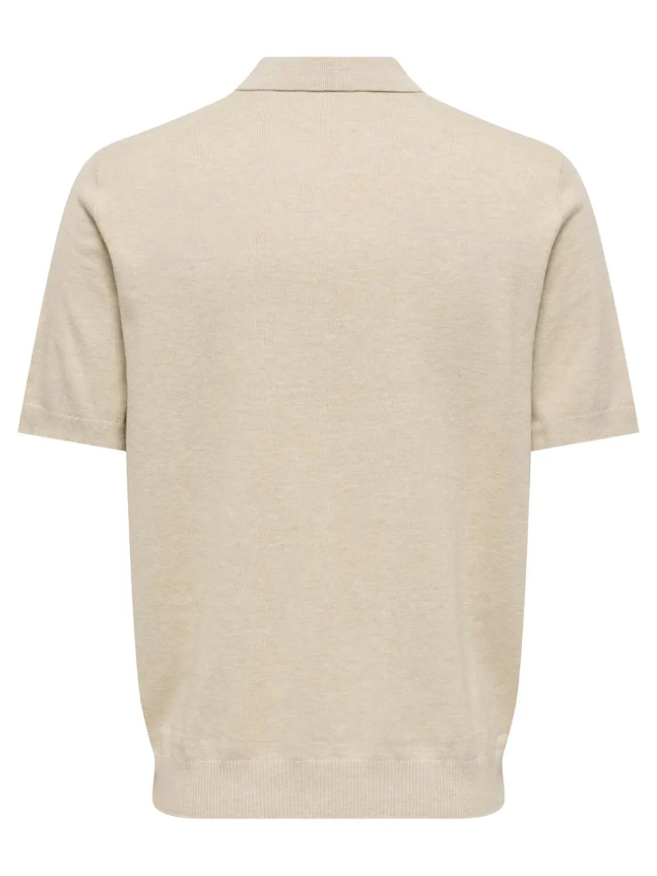 ONSLOUI Strikket poloshirt Strik