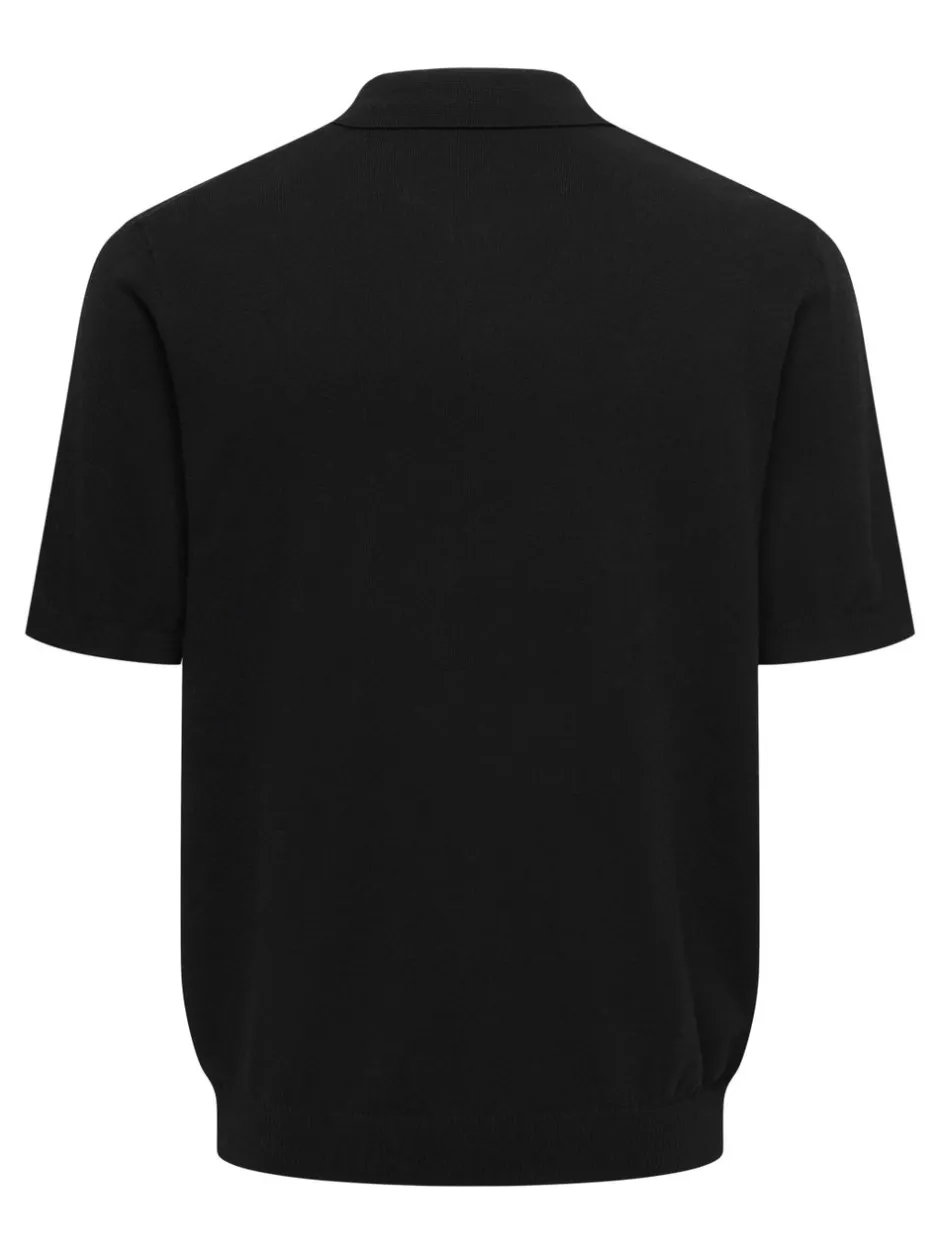 New ONSLOUI Strikket poloshirt Strik