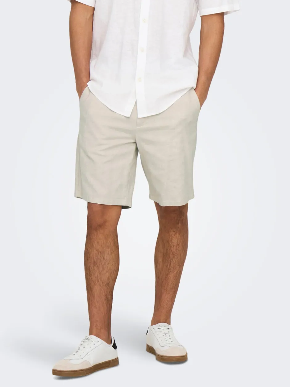 Outlet ONSMARK Regular fit Hør Shorts Shorts