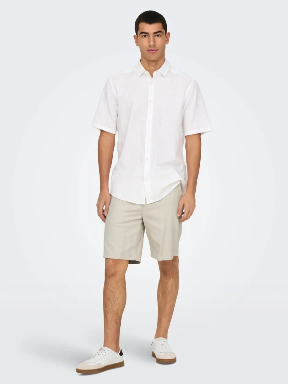 Outlet ONSMARK Regular fit Hør Shorts Shorts