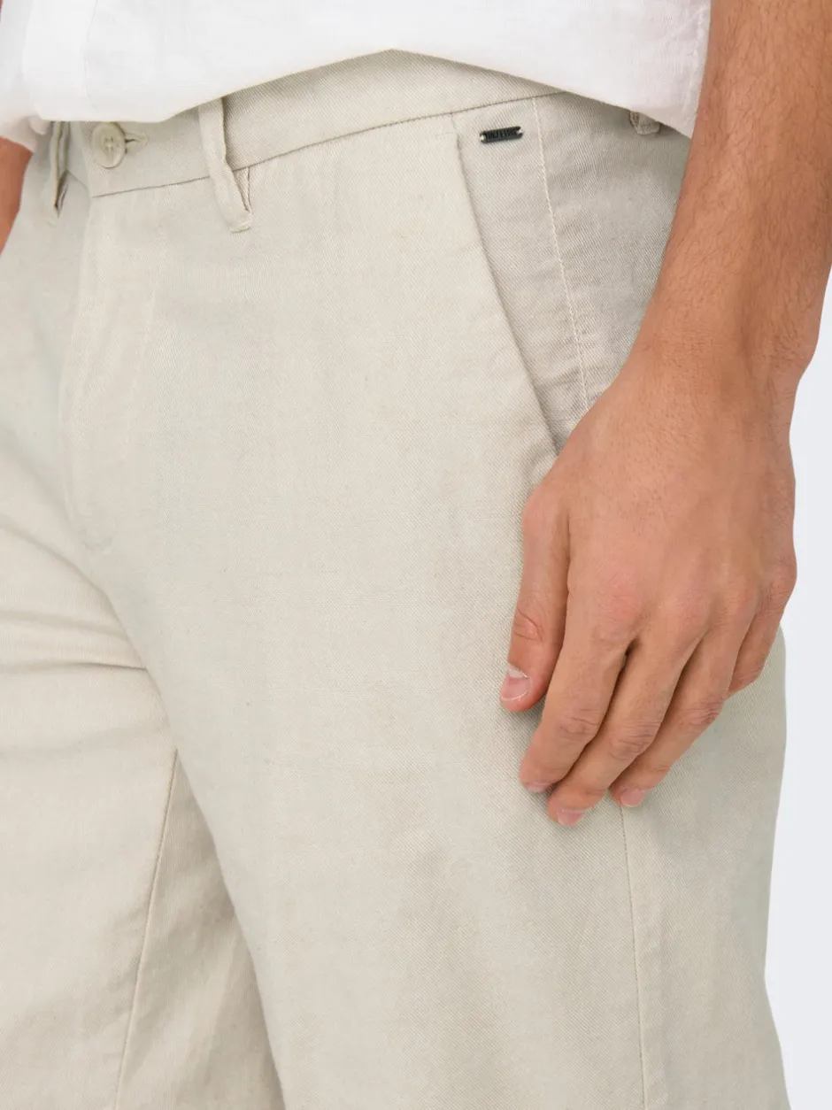 Outlet ONSMARK Regular fit Hør Shorts Shorts