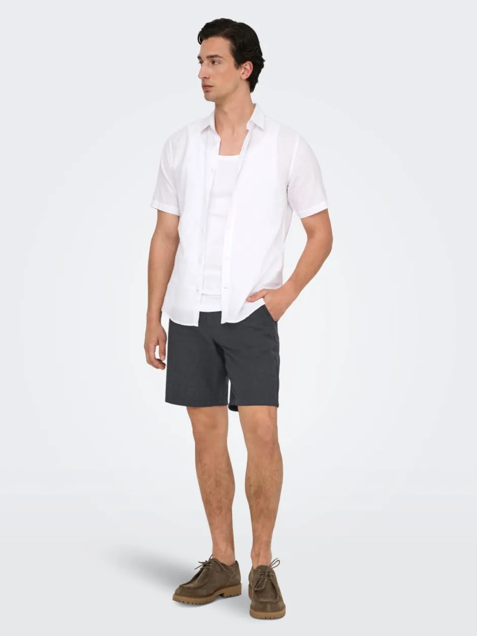 Online ONSMARK Regular fit Hør Shorts Shorts