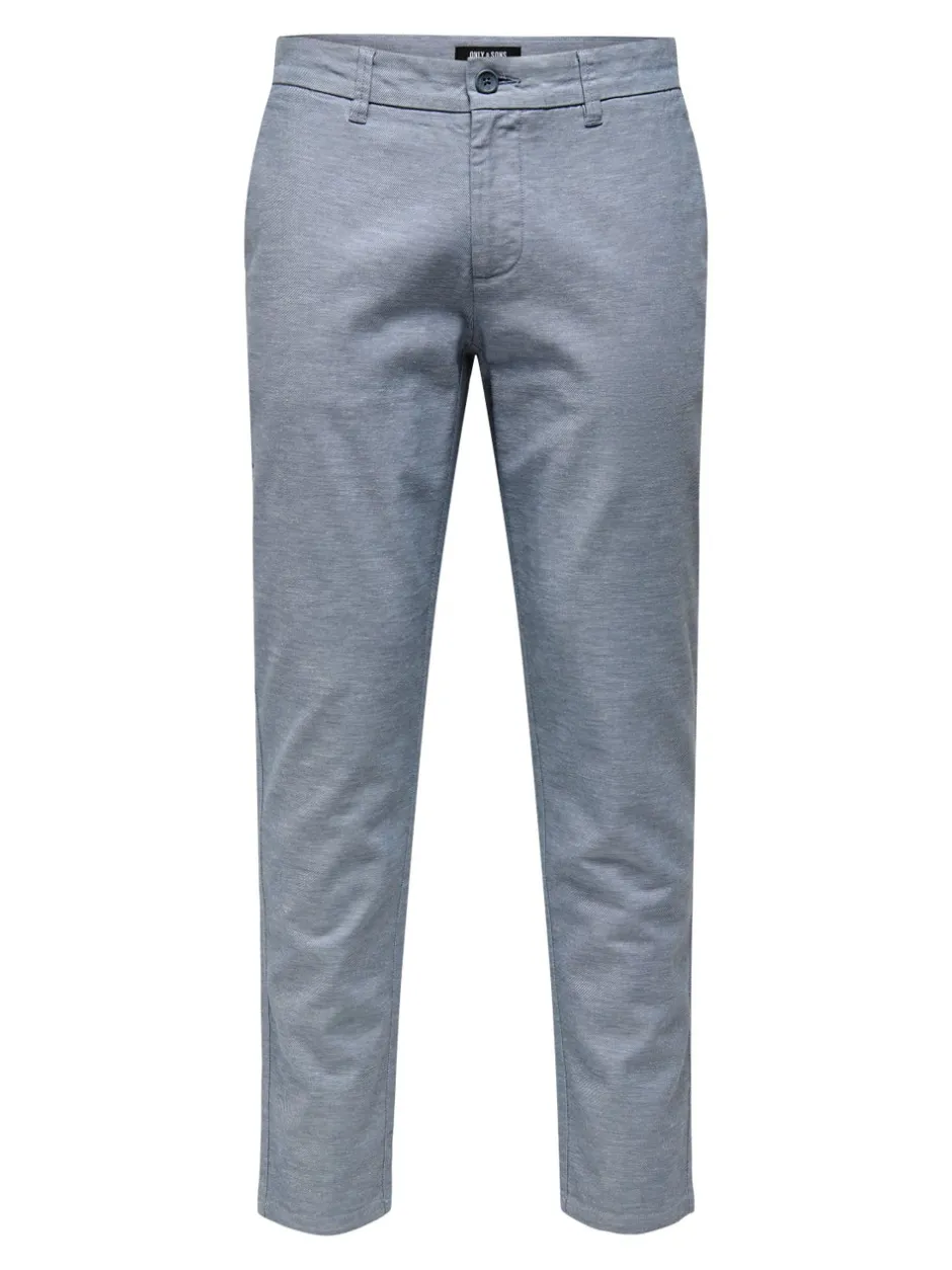 Discount ONSMARK Tapered fit Hør Chinobukser Bukser