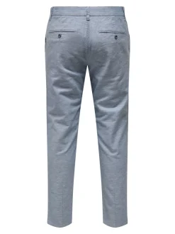 Discount ONSMARK Tapered fit Hør Chinobukser Bukser