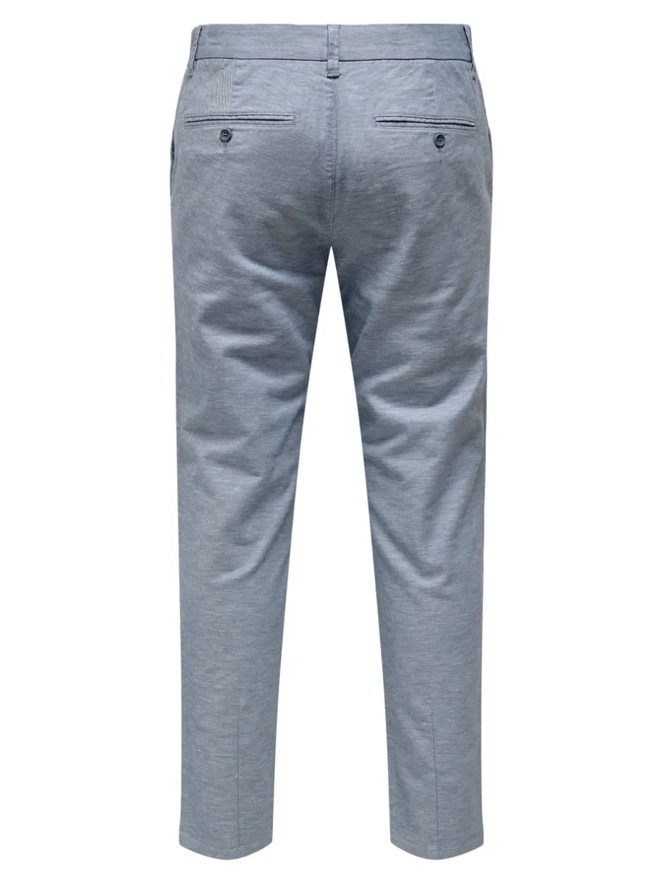 Discount ONSMARK Tapered fit Hør Chinobukser Bukser