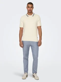Discount ONSMARK Tapered fit Hør Chinobukser Bukser