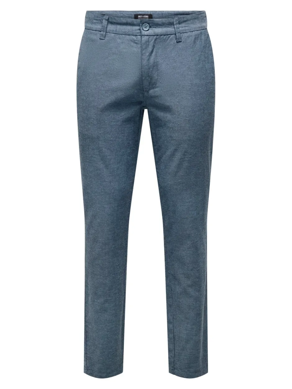 Discount ONSMARK Tapered fit Hør Chinobukser Bukser