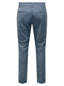 Discount ONSMARK Tapered fit Hør Chinobukser Bukser