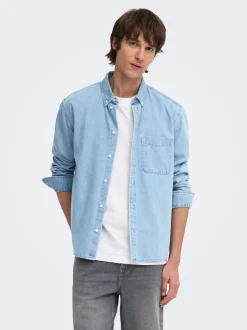 Clearance ONSORSON Denim-skjorte Skjorter