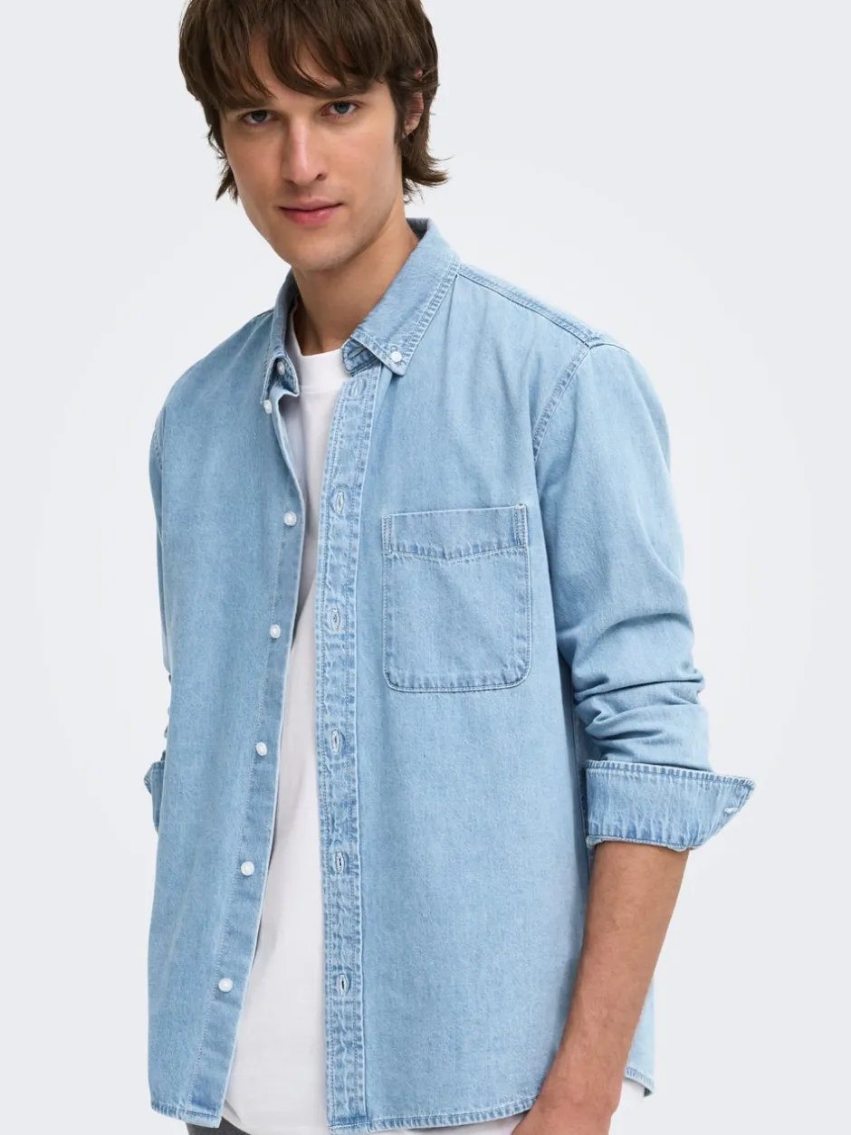 Clearance ONSORSON Denim-skjorte Skjorter