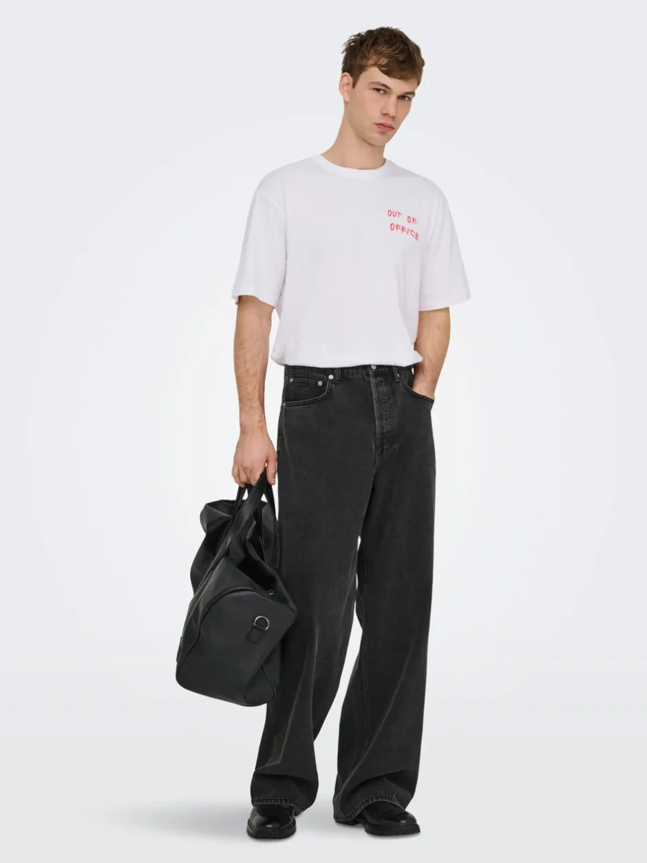 Outlet ONSREMI Mid rise Barrel fit Jeans Jeans|Jeans