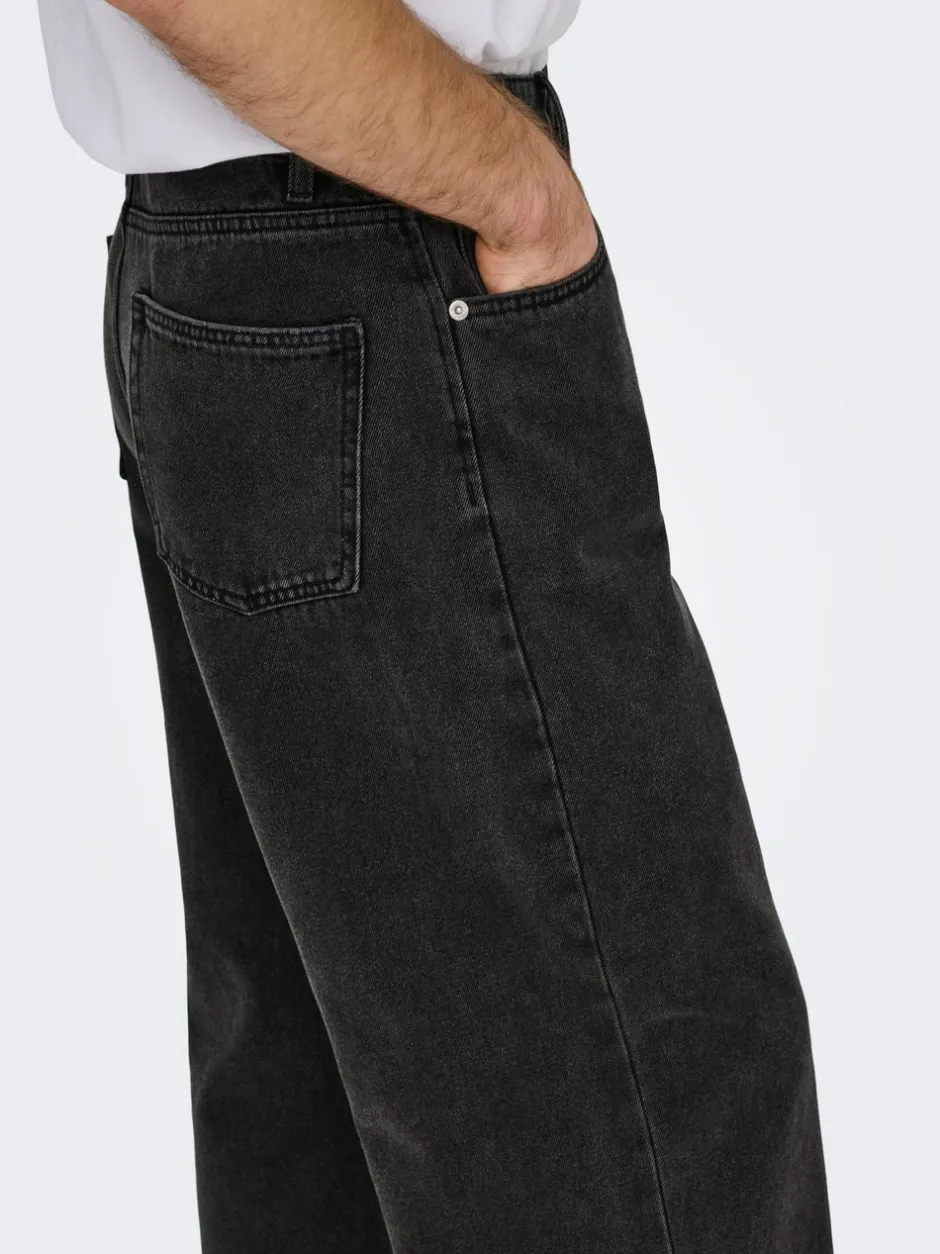Outlet ONSREMI Mid rise Barrel fit Jeans Jeans|Jeans