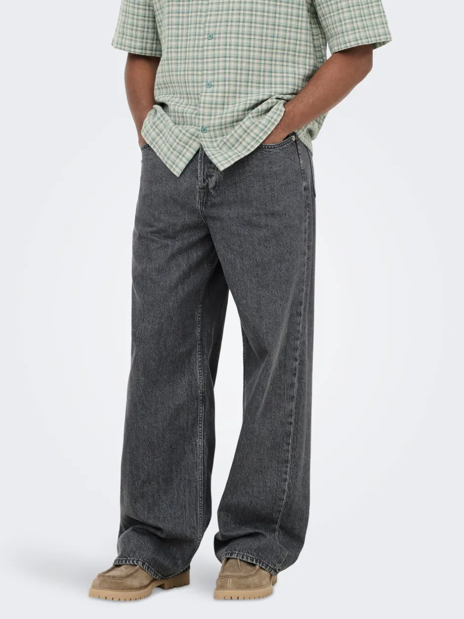Outlet ONSREMI Mid rise Wide leg fit Jeans Jeans|Jeans