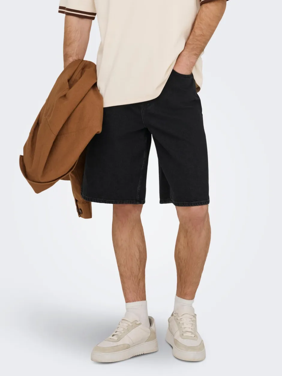 Sale ONSREMI Mid rise Wide leg fit Shorts Shorts