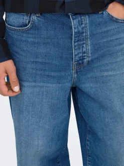 New ONSREMI Mid rise Wide leg fit Jeans Jeans|Jeans