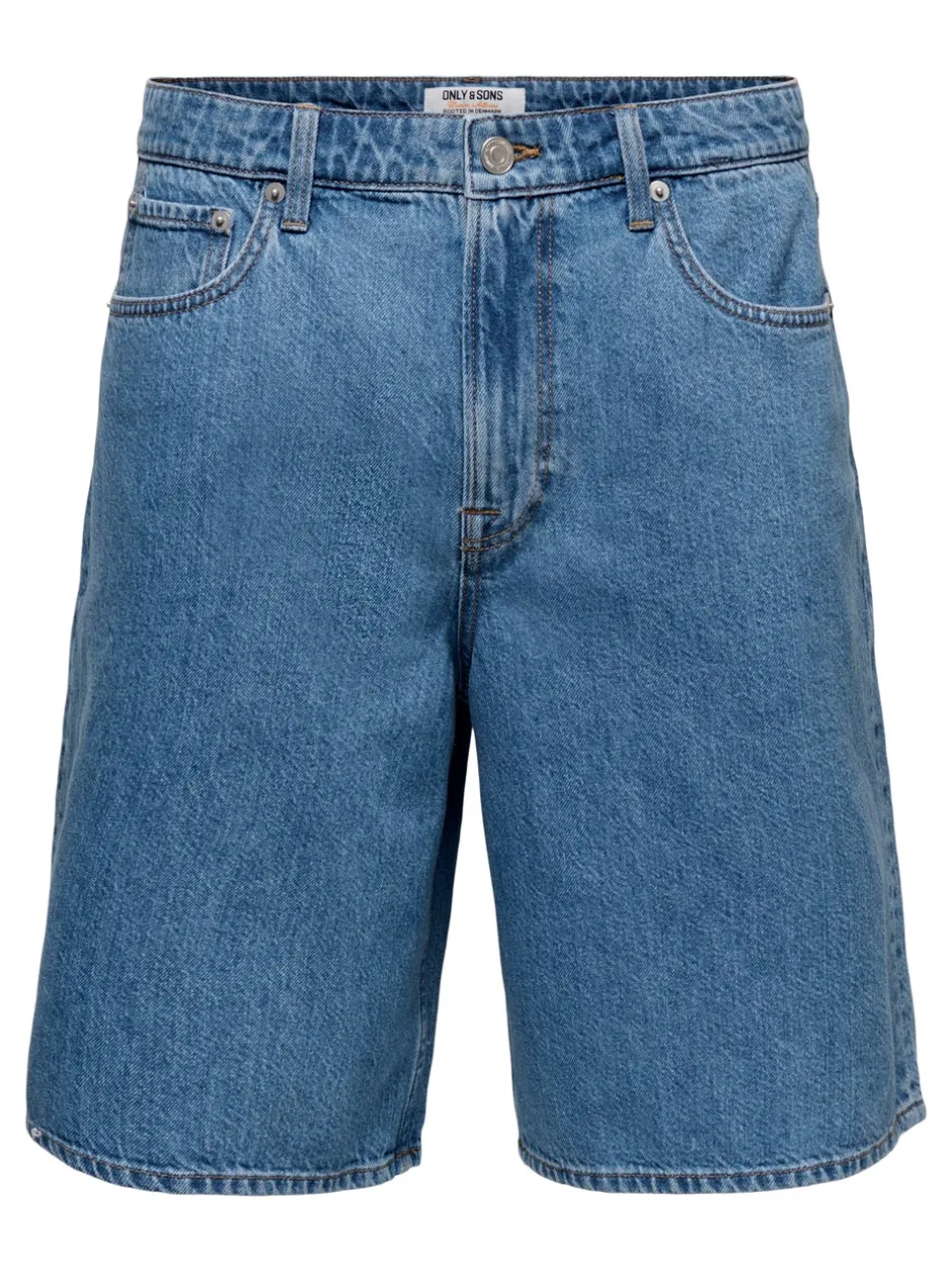 New ONSREMI Mid rise Wide leg fit Shorts Shorts
