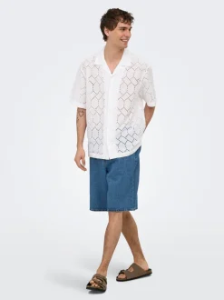 New ONSREMI Mid rise Wide leg fit Shorts Shorts