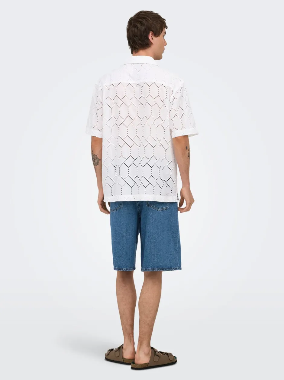 New ONSREMI Mid rise Wide leg fit Shorts Shorts