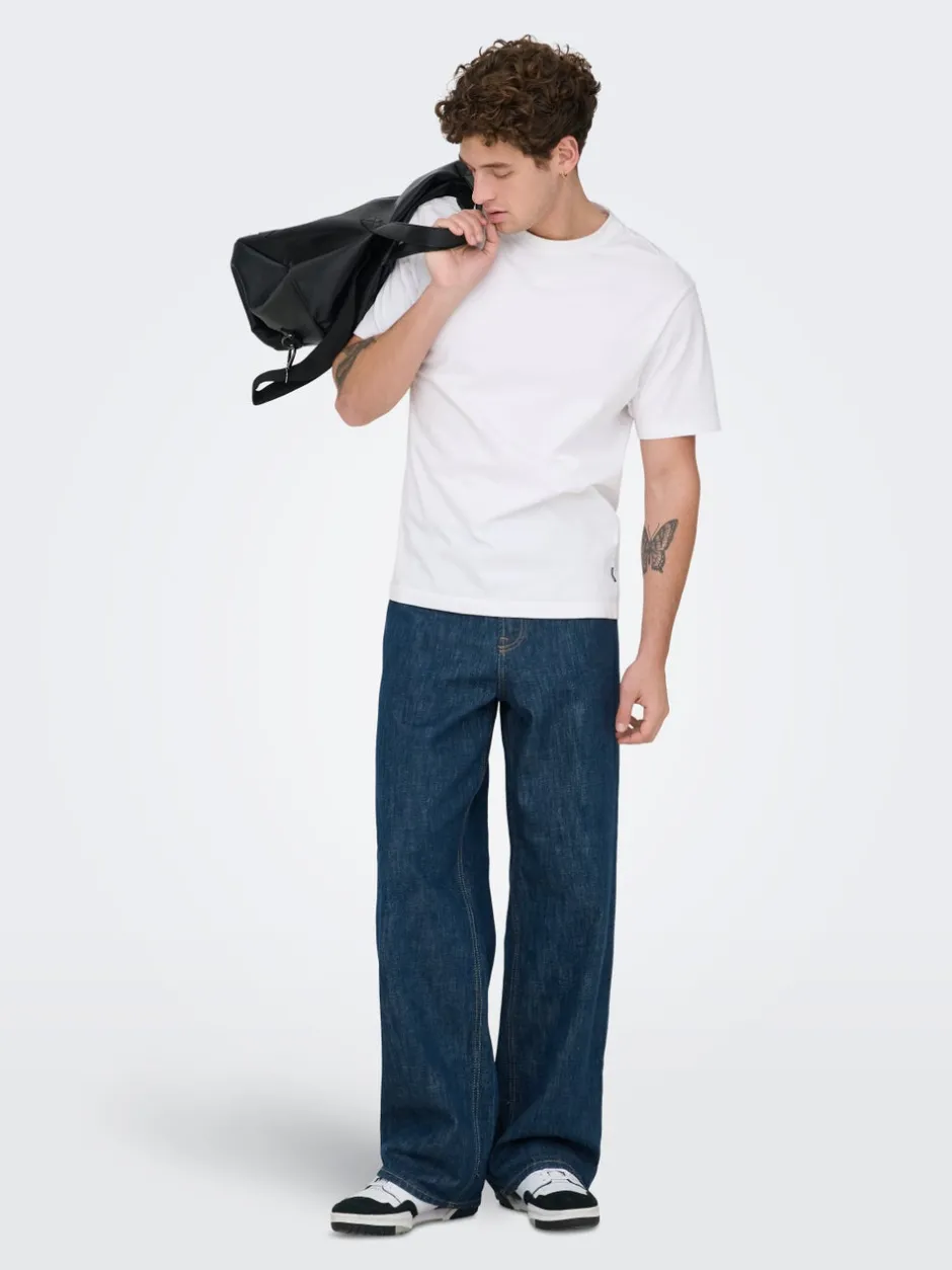 Sale ONSREMI Mid rise Wide leg fit Jeans Jeans|Jeans