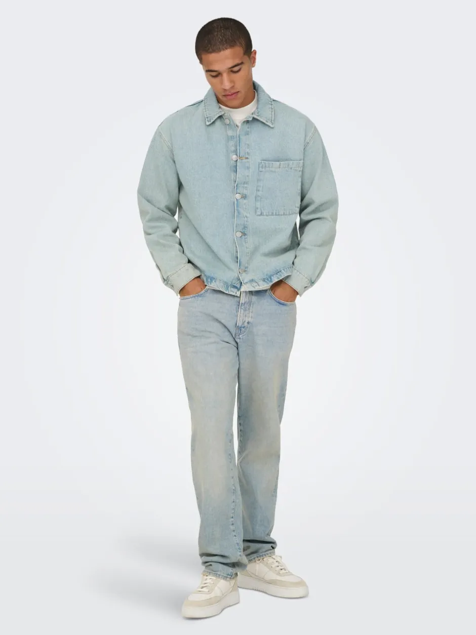 Best ONSSPRICK Denimjakke Denimjakker|Jakker Og Frakker