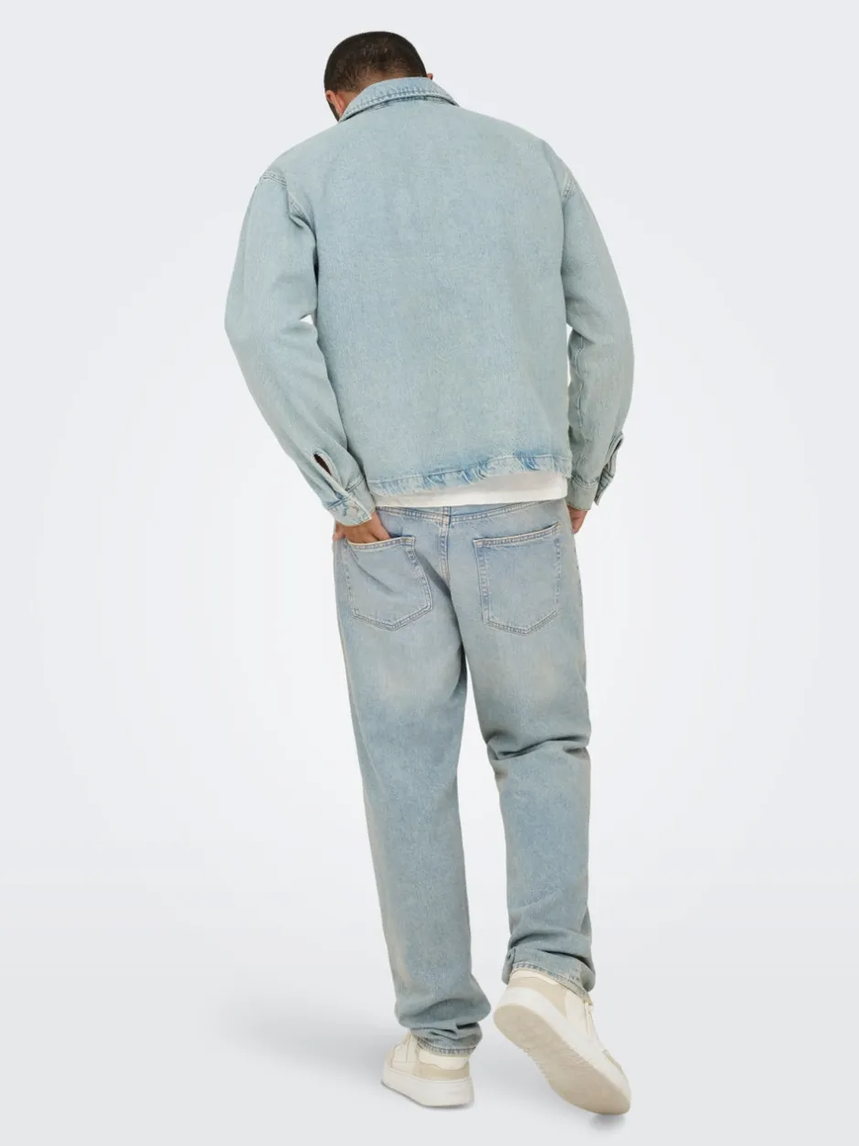 Best ONSSPRICK Denimjakke Denimjakker|Jakker Og Frakker
