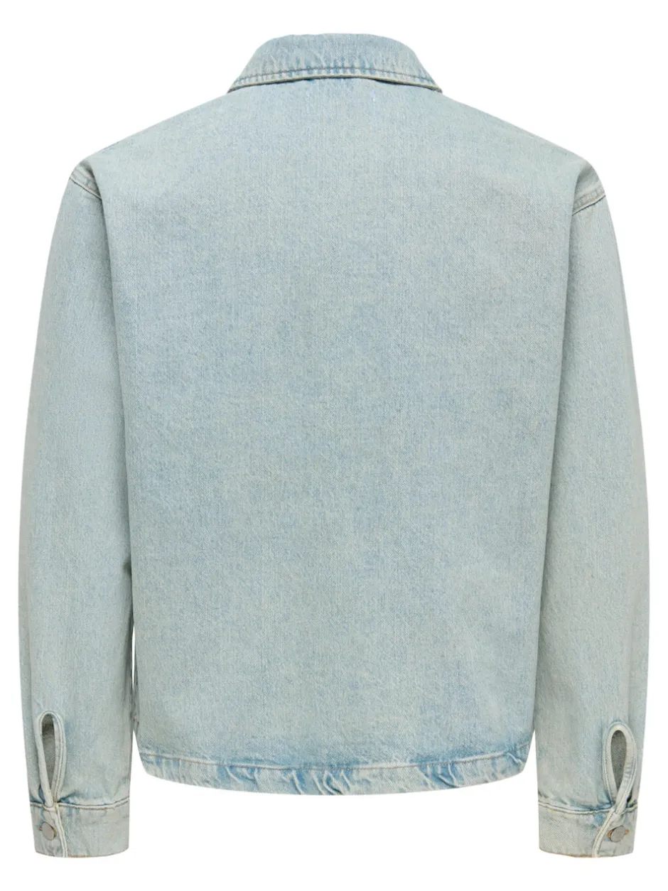 Best ONSSPRICK Denimjakke Denimjakker|Jakker Og Frakker