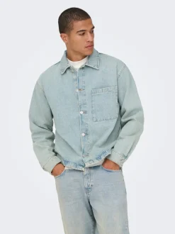 Best ONSSPRICK Denimjakke Denimjakker|Jakker Og Frakker