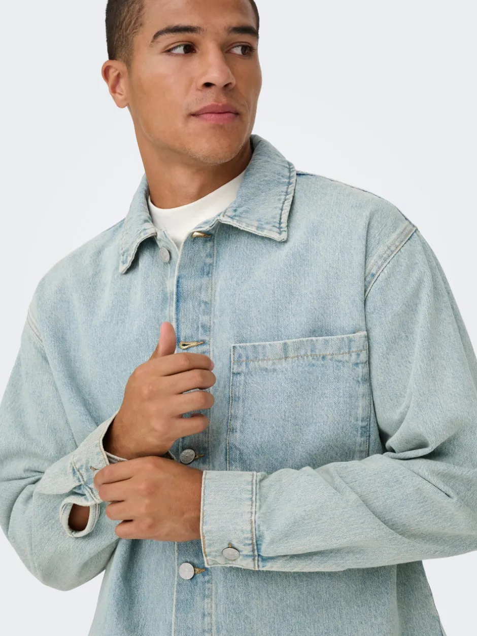 Best ONSSPRICK Denimjakke Denimjakker|Jakker Og Frakker