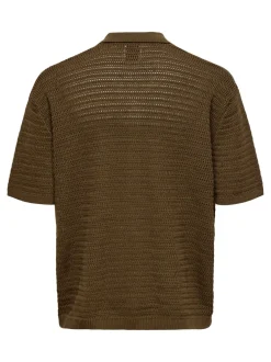 Hot ONSTHIAGO Strikket poloshirt Skjorter