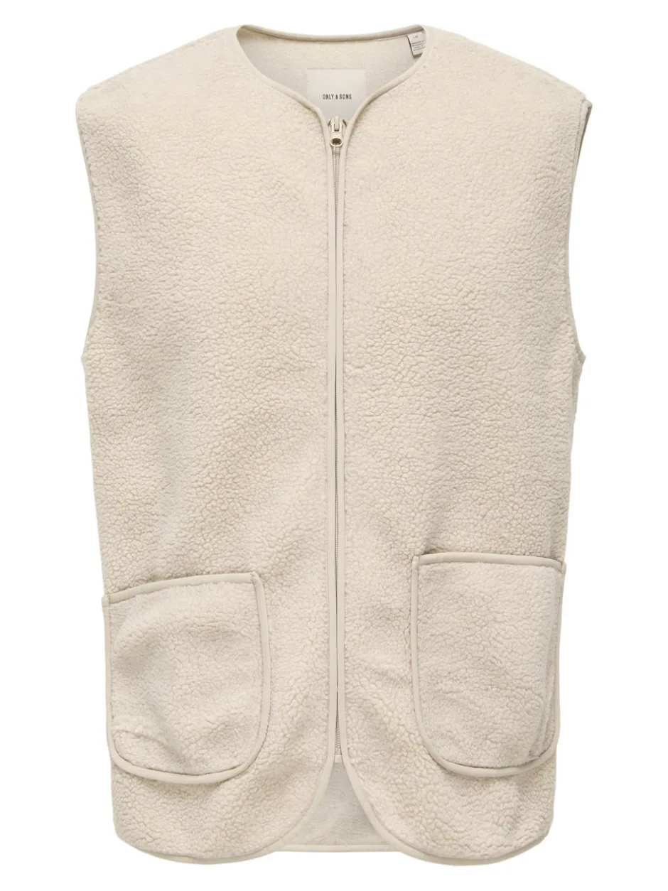Best ONSTONY Fleecevest Jakker Og Frakker