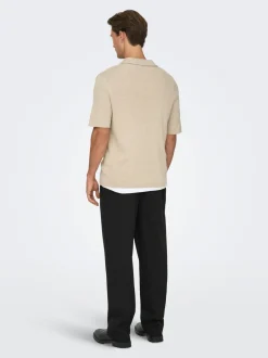 Hot ONSTRAVIS Strikket poloshirt Strik