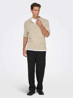 Hot ONSTRAVIS Strikket poloshirt Strik