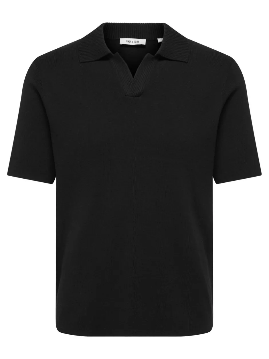 Best ONSTRAVIS Strikket poloshirt Strik