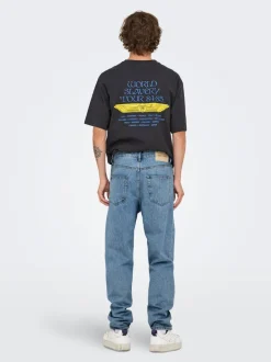 Online ONSTYE Høj talje Tapered fit Jeans Jeans|Jeans